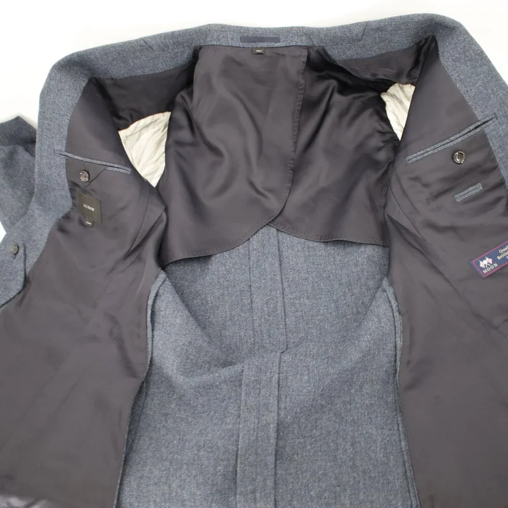 J. Crew Sport Coat Mens 38R Moon British Cloth Wool Two Button Single Breasted‎